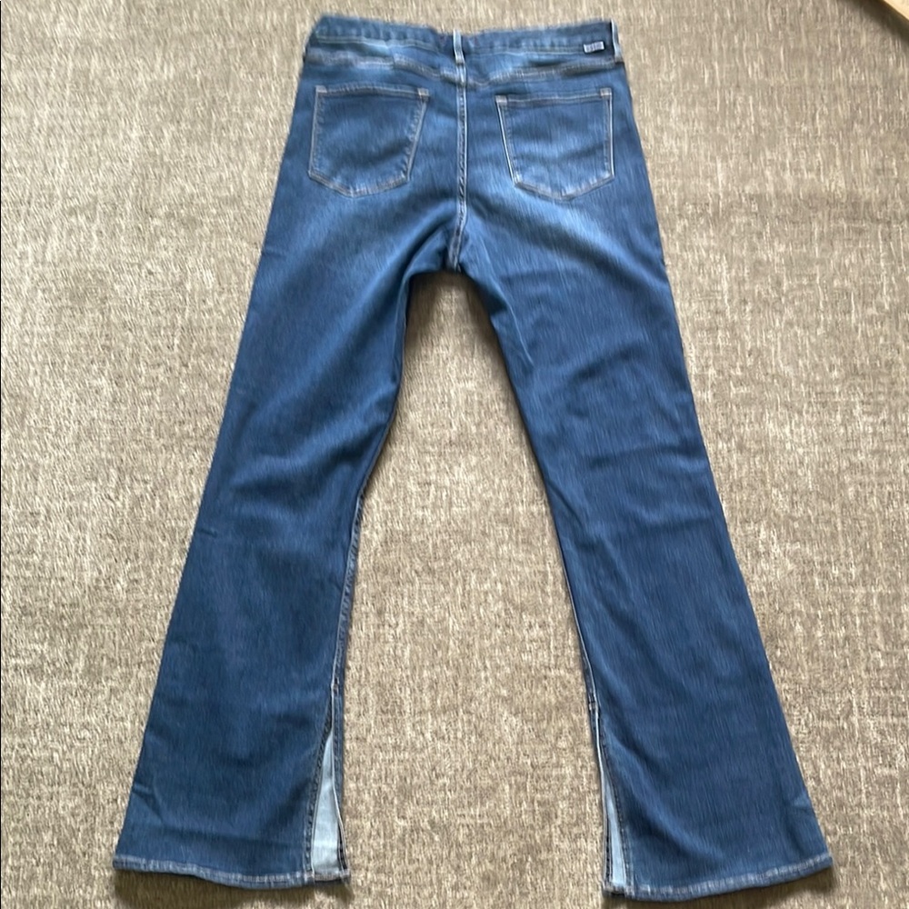 Dear John Tall Women’s Button Up Jeans Blue Flare Wide Leg Jeans Size-W31 X L32 - Picture 12 of 14